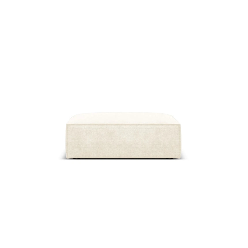Kaelle Pouf mit Bezug in Samt oder Chenille, 100x80 cm – Bild 1
