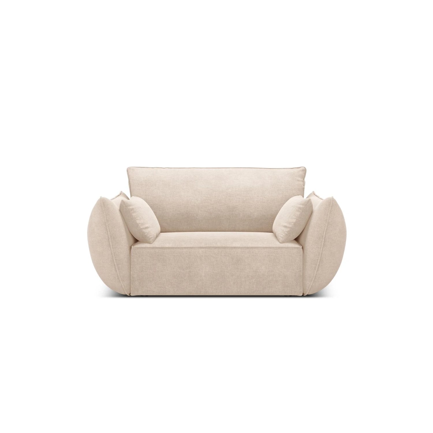 Kaelle Sessel mit Bezug in Chenille (OTH 08) in Beige, 128x110 cm – Bild 1