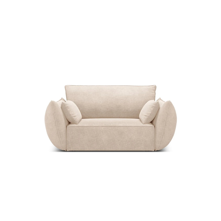 Kaelle Sessel mit Bezug in Chenille (OTH 08) in Beige, 128x110 cm – Bild 1