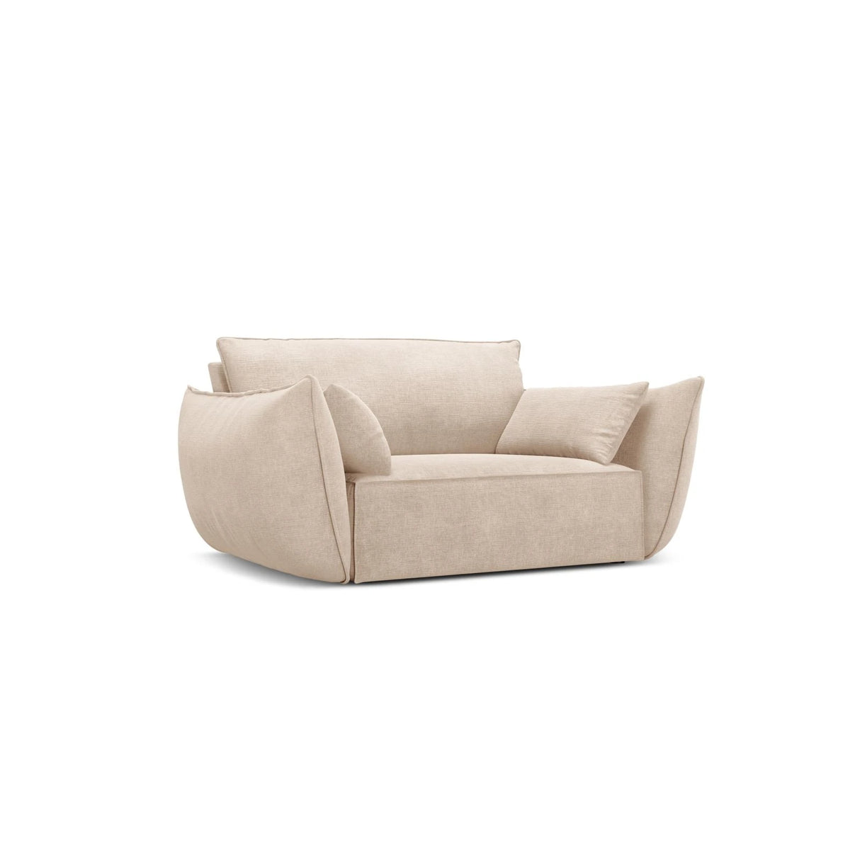 Kaelle Sessel mit Bezug in Chenille (OTH 08) in Beige, 128x110 cm – Bild 3