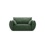 Kaelle Sessel mit Bezug in Chenille (OTH 39) in Flaschengrün, 128x110 cm – Bild 1