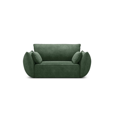 Kaelle Sessel mit Bezug in Chenille (OTH 39) in Flaschengrün, 128x110 cm – Bild 1