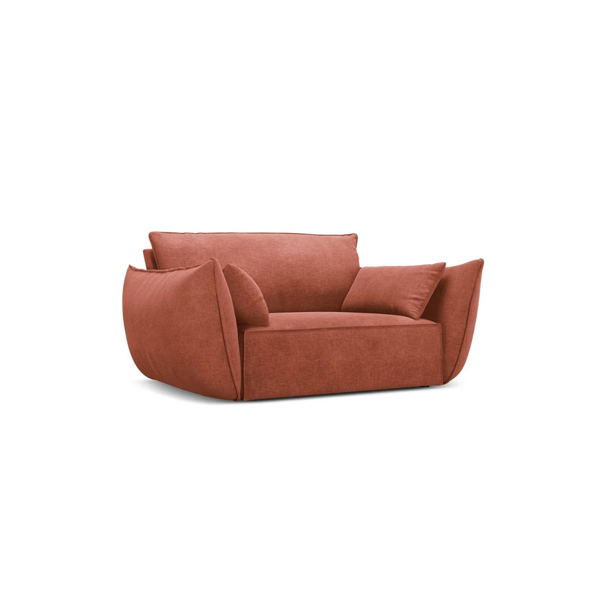 Kaelle Sessel mit Bezug in Chenille (OTH 57) in Terrakotta, 128x110 cm – Bild 3