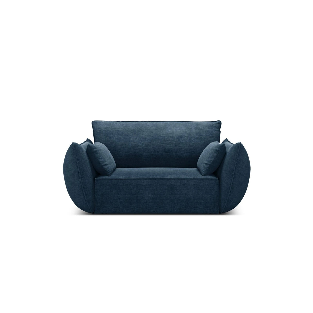 Kaelle Sessel mit Bezug in Chenille (OTH 78) in Königsblau, 128x110 cm – Bild 1