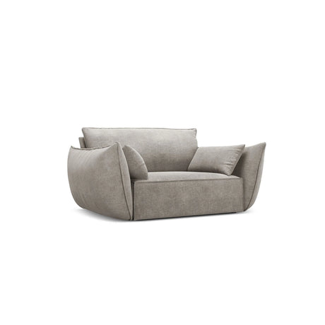 Kaelle Sessel mit Bezug in Chenille (OTH 85) in Hellgrau, 128x110 cm – Bild 3