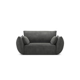 Kaelle Sessel mit Bezug in Chenille (OTH 97) in Dunkelgrau, 128x110 cm – Bild 1