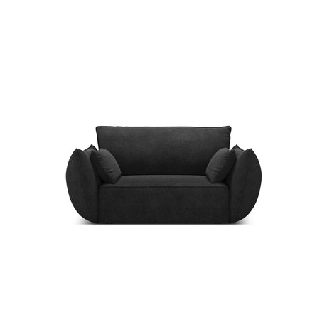 Kaelle Sessel mit Bezug in Chenille (OTH 99) in Schwarz, 128x110 cm – Bild 1