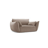 Kaelle Sessel mit Bezug in Samt (Blu40) in Cappuccino, 128x110 cm – Bild 3