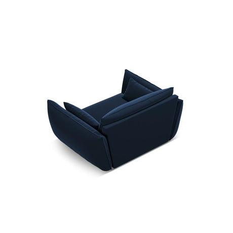 Kaelle Sessel mit Bezug in Samt (Blu86) in Königsblau, 128x110 cm – Bild 4