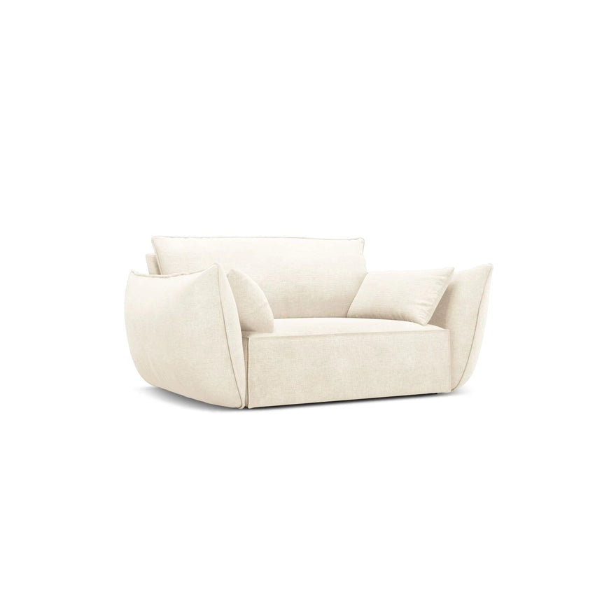 Kaelle Sessel mit Bezug in Samt oder Chenille, 128x110 cm – Bild 3