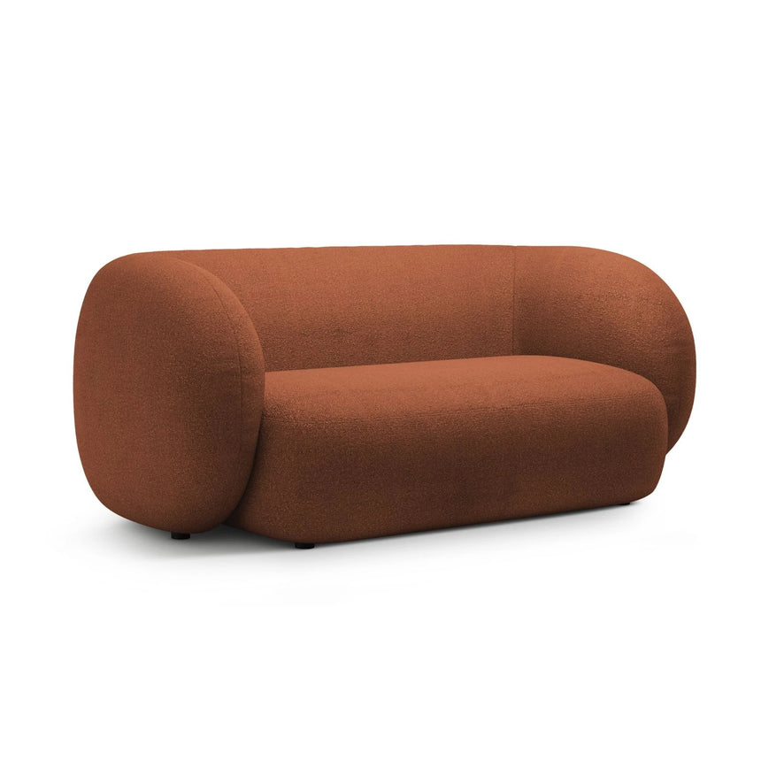 Kate 2-Sitzer Sofa aus Boucle (Baloo 2078) in Terrakotta, 183x99 cm – Bild 2