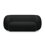 Kate 2-Sitzer Sofa aus Boucle (Baloo 2082) in Schwarz, 183x99 cm – Bild 1