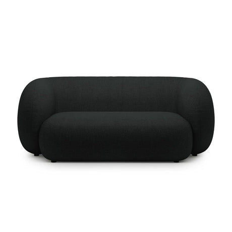Kate 2-Sitzer Sofa aus Boucle (Baloo 2082) in Schwarz, 183x99 cm – Bild 1