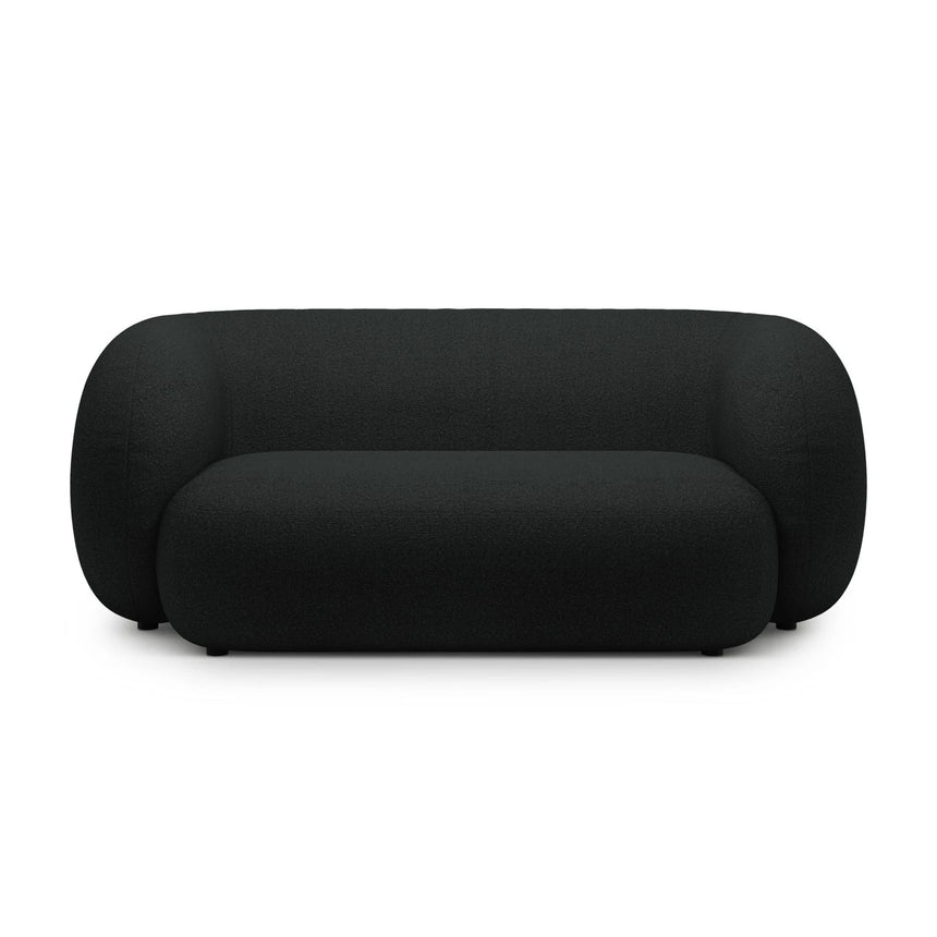 Kate 2-Sitzer Sofa aus Boucle (Baloo 2082) in Schwarz, 183x99 cm – Bild 1