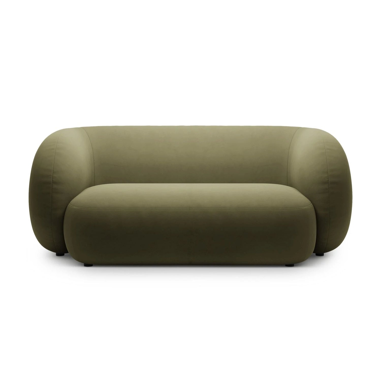 Kate 2-Sitzer Sofa aus Samt (Salvador 08) in Grün, 183x99 cm – Bild 1