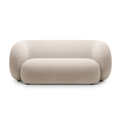 Kate 2-Sitzer Sofa aus Samt (Salvador 1) in Beige, 183x99 cm – Bild 1