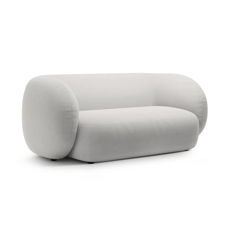 Kate 2-Sitzer Sofa aus Samt (Salvador 16) in Hellgrau, 183x99 cm – Bild 2