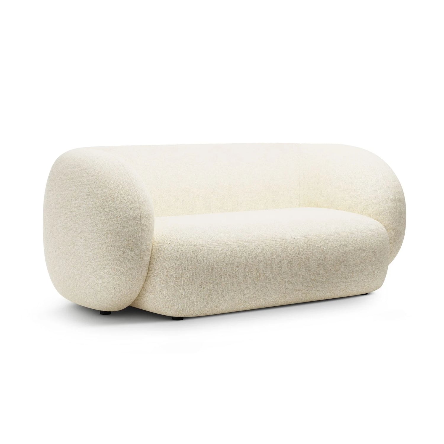 Kate 2-Sitzer Sofa aus Strukturierter Stoff (Puente 03) in Hellbeige melange, 183x99 cm – Bild 2