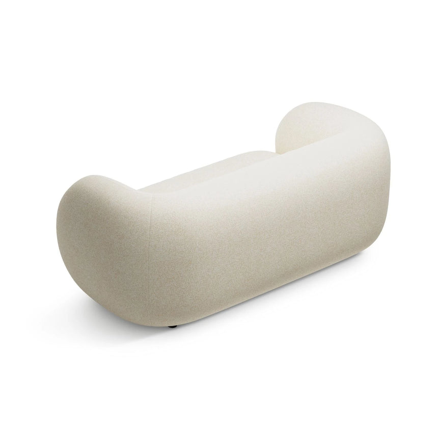 Kate 2-Sitzer Sofa aus Strukturierter Stoff (Puente 03) in Hellbeige melange, 183x99 cm – Bild 3