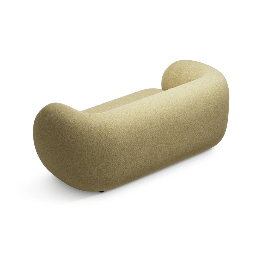 Kate 2-Sitzer Sofa aus Strukturierter Stoff (Puente 41) in Sonnenblume melange, 183x99 cm – Bild 3