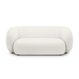 Kate 2-Sitzer Sofa in Samt, Strukturstoff oder Boucle, 183x99 cm – Bild 1