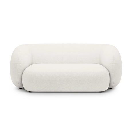 Kate 2-Sitzer Sofa in Samt, Strukturstoff oder Boucle, 183x99 cm – Bild 1