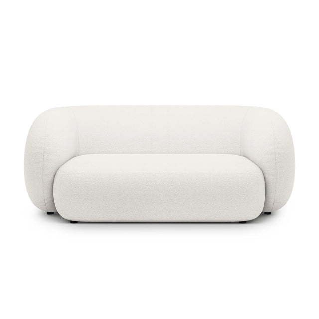 Kate 2-Sitzer Sofa in Samt, Strukturstoff oder Boucle, 183x99 cm – Bild 1