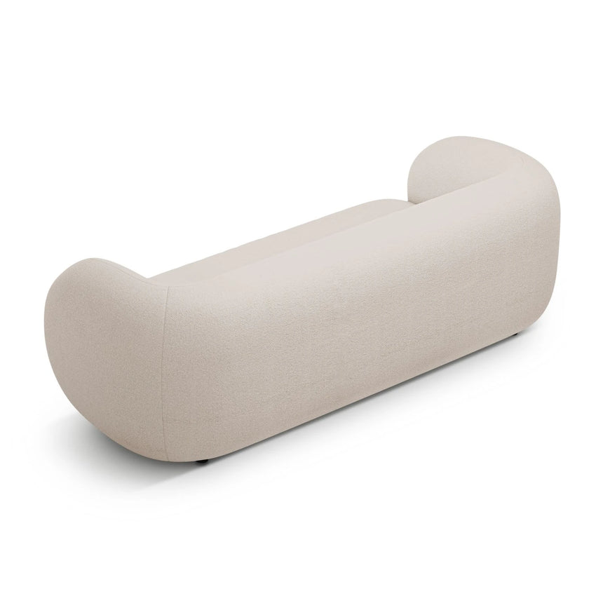 Kate 3-Sitzer Sofa mit Bezug aus Boucle (Baloo 2074) in Beige, 213x99 cm – Bild 3