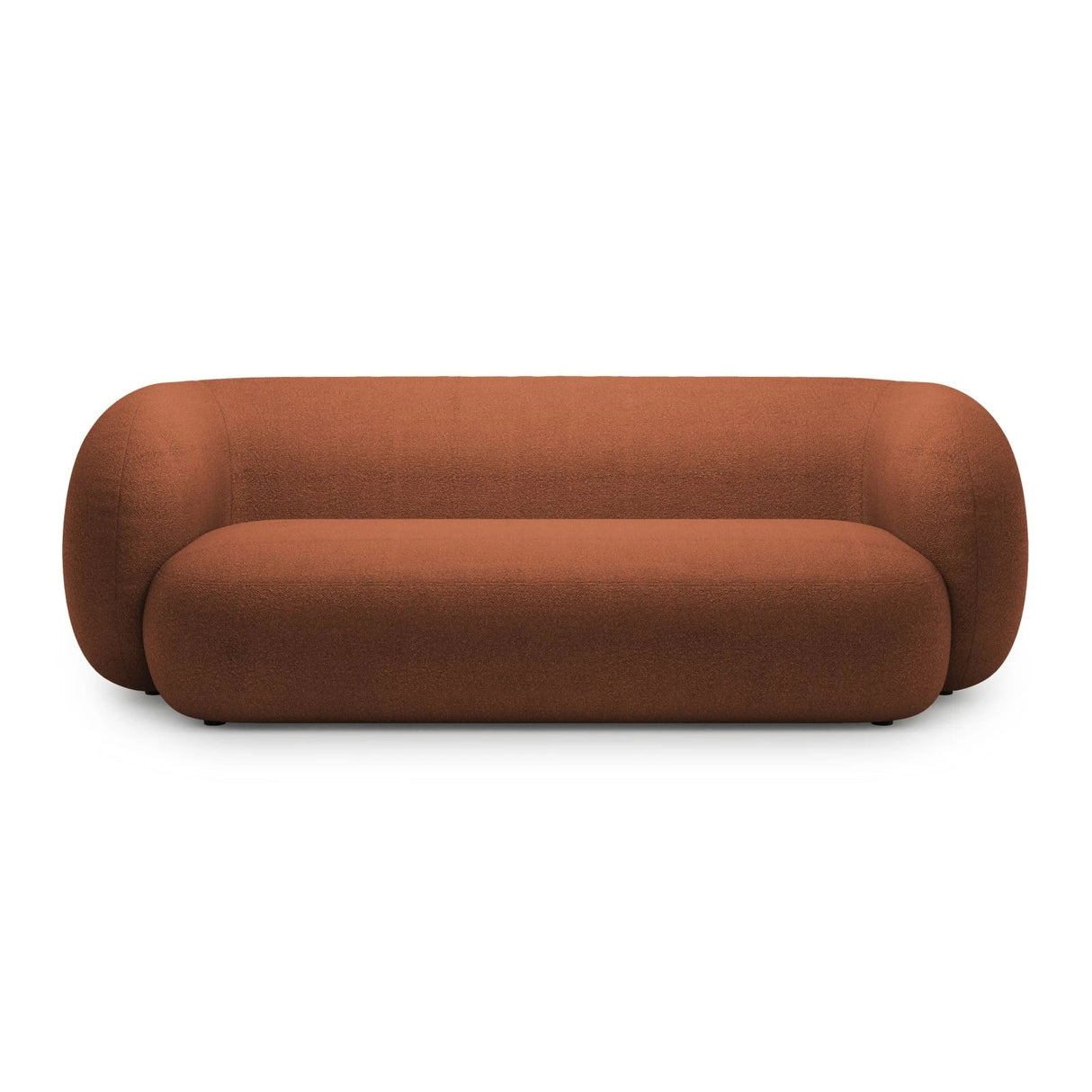 Kate 3-Sitzer Sofa mit Bezug aus Boucle (Baloo 2078) in Terrakotta, 213x99 cm – Bild 1