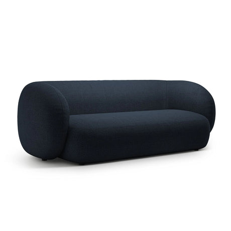 Kate 3-Sitzer Sofa mit Bezug aus Boucle (Baloo 2088) in Dunkelblau, 213x99 cm – Bild 2
