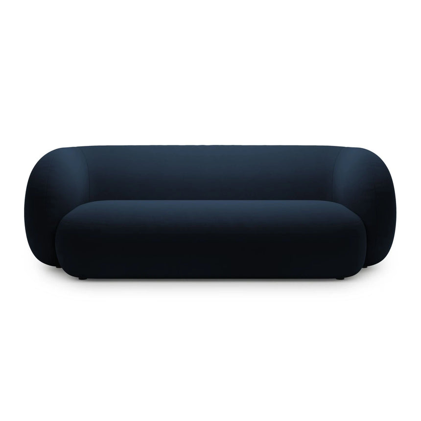 Kate 3-Sitzer Sofa mit Bezug aus Samt (Salvador 05) in Königsblau, 213x99 cm – Bild 1