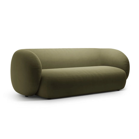 Kate 3-Sitzer Sofa mit Bezug aus Samt (Salvador 08) in Grün, 213x99 cm – Bild 2