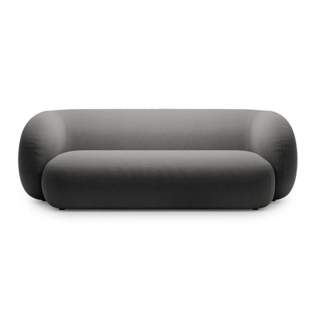 Kate 3-Sitzer Sofa mit Bezug aus Samt (Salvador 18) in Dunkelgrau, 213x99 cm – Bild 1