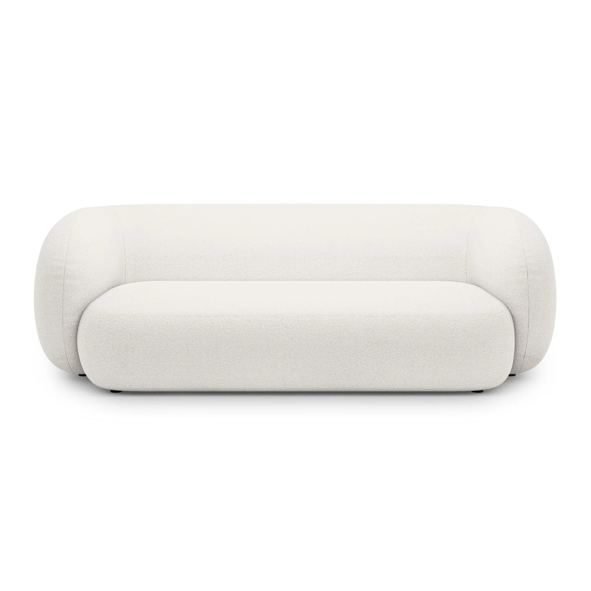 Kate 3-Sitzer Sofa mit Bezug aus Samt, Strukturstoff oder Boucle, 213x99 cm – Bild 1