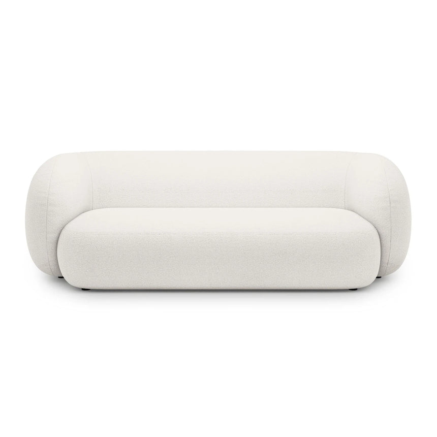 Kate 3-Sitzer Sofa mit Bezug aus Samt, Strukturstoff oder Boucle, 213x99 cm – Bild 1