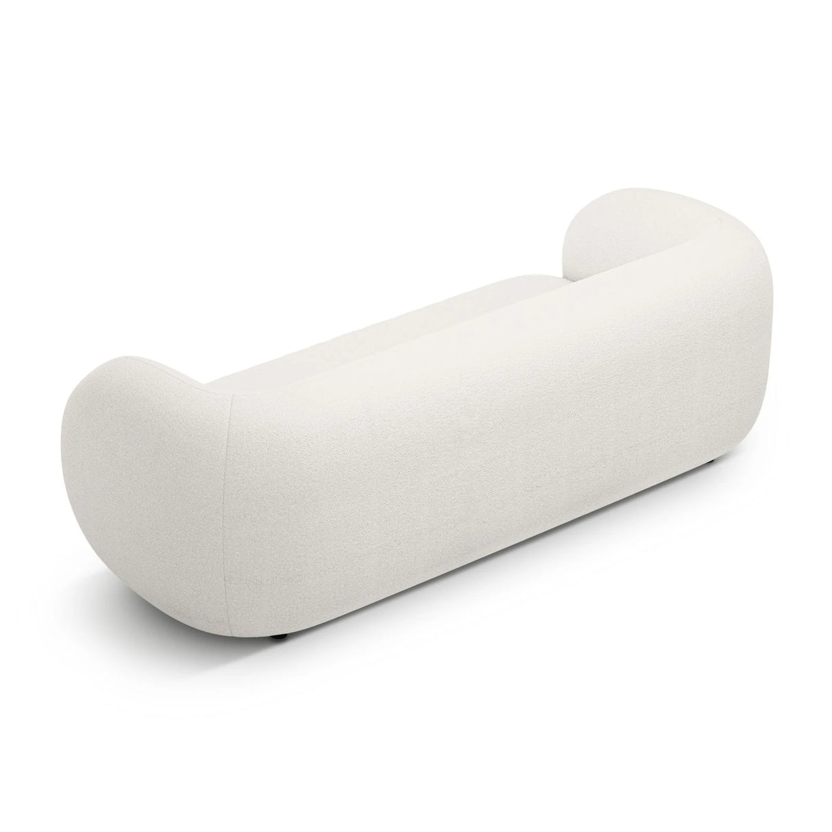 Kate 3-Sitzer Sofa mit Bezug aus Samt, Strukturstoff oder Boucle, 213x99 cm – Bild 3