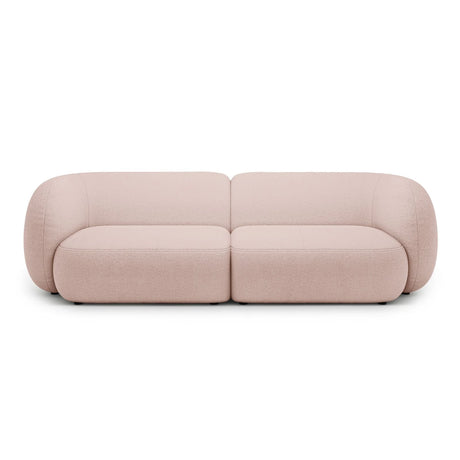 Kate 4-Sitzer Sofa mit Bezug aus Boucle (Baloo 2072) in Puderrosa, 243x99 cm – Bild 1