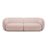 Kate 4-Sitzer Sofa mit Bezug aus Boucle (Baloo 2072) in Puderrosa, 243x99 cm – Bild 1