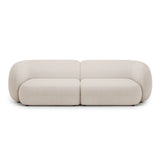 Kate 4-Sitzer Sofa mit Bezug aus Boucle (Baloo 2074) in Beige, 243x99 cm – Bild 1