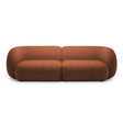 Kate 4-Sitzer Sofa mit Bezug aus Boucle (Baloo 2078) in Terrakotta, 243x99 cm – Bild 1