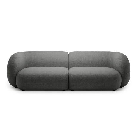 Kate 4-Sitzer Sofa mit Bezug aus Boucle (Baloo 2083) in Dunkelgrau, 243x99 cm – Bild 1
