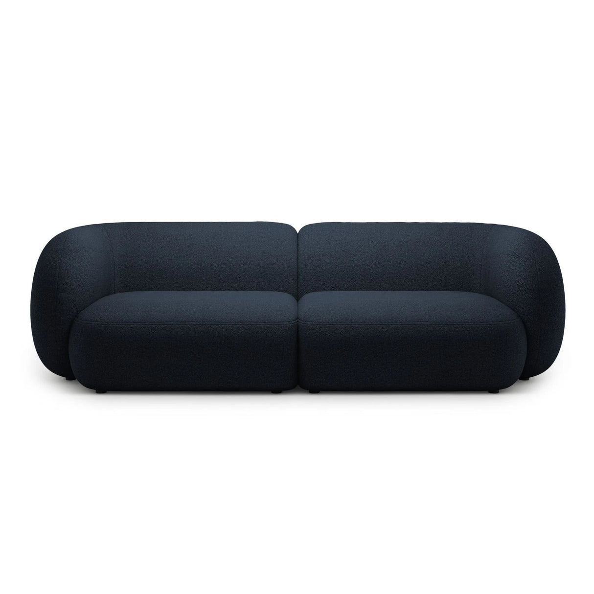 Kate 4-Sitzer Sofa mit Bezug aus Boucle (Baloo 2088) in Dunkelblau, 243x99 cm – Bild 1