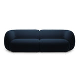 Kate 4-Sitzer Sofa mit Bezug aus Samt (Salvador 05) in Königsblau, 243x99 cm – Bild 1