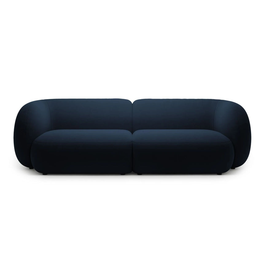Kate 4-Sitzer Sofa mit Bezug aus Samt (Salvador 05) in Königsblau, 243x99 cm – Bild 1