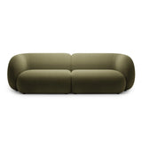 Kate 4-Sitzer Sofa mit Bezug aus Samt (Salvador 08) in Grün, 243x99 cm – Bild 1