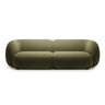 Kate 4-Sitzer Sofa mit Bezug aus Samt (Salvador 08) in Grün, 243x99 cm – Bild 1