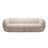 Kate 4-Sitzer Sofa mit Bezug aus Samt (Salvador 1) in Beige, 243x99 cm – Bild 1