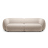 Kate 4-Sitzer Sofa mit Bezug aus Samt (Salvador 1) in Beige, 243x99 cm – Bild 1