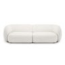 Kate 4-Sitzer Sofa mit Bezug aus Samt, Strukturstoff oder Boucle, 243x99 cm – Bild 1