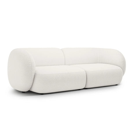 Kate 4-Sitzer Sofa mit Bezug aus Samt, Strukturstoff oder Boucle, 243x99 cm – Bild 2